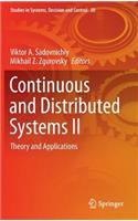 Continuous and Distributed Systems II