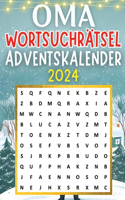 Oma Wortsuchrätsel Adventskalender 2024 &#9679; Weihnachtsgeschenk: Adventskalender für Oma mit 70 Wortsuchrätseln &#9679; Weihnachtskalender bietet neue Rätsel für jeden Tag bis Weihnachten &#9679; Rätselbuch für Om