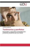 Testimonios y panfletos