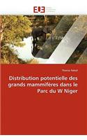 Distribution Potentielle Des Grands Mammifères Dans Le Parc Du W Niger