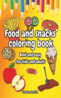 Food and snacks coloring book