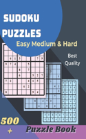 SUDOKU PUZZLES Easy Medium & Hard: Sudoku Puzzle Book Easy, Medium, Hard & very hard with solution,