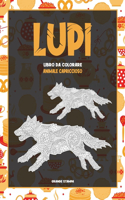 Libro da colorare - Grande stampa - Animale capriccioso - Lupi