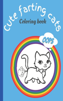 Cute farting cat coloring book