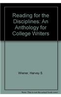 Reading for the Disciplines: An Anthology for College Writers