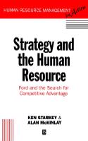 Strategy and the Human Resource