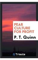 Pear Culture for Profit