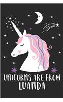 Unicorns Are From Luanda: A Blank Lined Journal for Sightseers Or Travelers Who Love This City. Makes a Great Travel Souvenir.