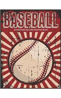 Baseball Scorecard Record Keeping Book