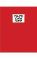 Academic Planner 2019-2020: FIre Engine Red Weekly & Monthly Dated High School Homeschool or College Student 8x10 Academic Planner Organizer with Vision Boards, Course Schedule