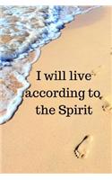 I will live according to the Spirit