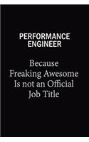 Performance Engineer Because Freaking Awesome Is Not An Official Job Title