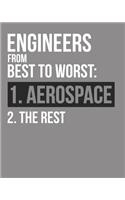 Engineers From Best To Worst Aerospace Engineer Notebook