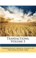 Transactions, Volume 5