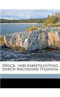 Druck- Und Arbeitsleistung Durch Wachsende Pflanzen