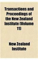 Transactions and Proceedings of the New Zealand Institute (Volume 11): (English)
