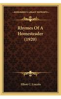 Rhymes of a Homesteader (1920)