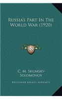 Russia's Part In The World War (1920)
