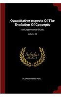 Quantitative Aspects of the Evolution of Concepts