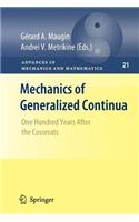 Mechanics of Generalized Continua