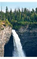 A Waterfall on a Summer Day in the Woods Nature Journal: 150 Page Lined Notebook/Diary