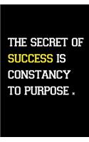 The secret of success is constancy to purpose