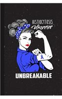 Histiocytosis Warrior Unbreakabe: Histiocytosis Awareness Gifts Blank Lined Notebook Support Present For Men Women Blue Ribbon Awareness Month / Day Journal for Him Her