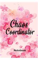 Chaos Coordinator Florals Notebook Journal