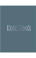 Notebook: Unlined Notebook - Large 8.5 x 11 inches - 120 Pages