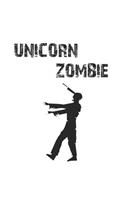 Unicorn Zombie: Notizbuch, Notizheft, Notizblock - Geschenk-Idee für Halloween Fans - Karo - A5 - 120 Seiten
