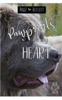 Pawprints On My Heart 33: Glossy Photo Cover Detail of Plush Grey Fur, 6x9 journal with 160 lined pages for Animal Lovers