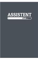 Assistent lädt: Notizen - gepunktet, liniertes Notizbuch - für Notizen, Erinnerungen, Daten - Notizbuch für Assistent in Ausbildung