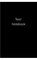 Tess' Notebook: Notebook / Journal / Diary - 6 x 9 inches (15,24 x 22,86 cm), 150 pages.