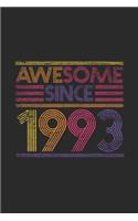 Awesome Since 1993: Graph Paper Notebook / Journal (6" X 9" - 5 Squares per inch - 120 Pages) - Birthday Gift Idea