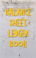 Balance Sheet Ledger Book