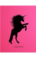 Unicorn Sketchbook for girls and Teens Sketching, Drawing and Doodling, 120 pages, (8.5