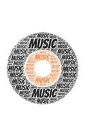Music: Notebook, Journal - Lined Paper - 120 Pages DIN A5 (6 x 9") - Notes, Drawings, Planer, Diary, Organization - Word Cloud Present