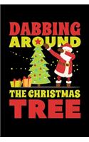 Dabbing Around the Christmas Tree: Journal / Notebook / Diary Gift - 6"x9" - 120 pages - White Lined Paper - Matte Cover"