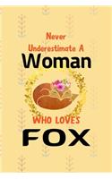 Never Underestimate A Woman Who Loves Fox