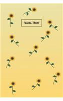 Panikattacke: Tagebuch Zum Reinschreiben / Notizen / Fragebuch / Jahresübersicht / Monatsübersicht / Sonnenblumen Cover
