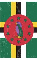 Dominica Flag Journal: Dominica Travel Diary, Dominican Holiday Souvenir Book, Lined Journal to Write in