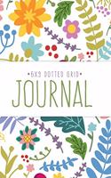 6X9 Dotted Grid Journal: Notebook for Dot Journaling in Pretty Floral Pattern