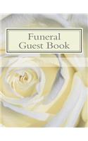 Funeral Guest Book: 100 Pages, Large Print, 900 Signature/Note Spaces(6 Funeral Guest Book)