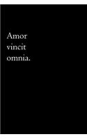 Latin Notebook - Amor Vincit Omnia