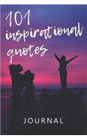 101 Inspirational Quotes Journal: A Self-Help Book for Writing with 101 Famous Quotes