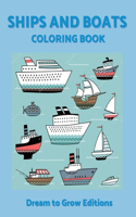 Ships and Boats: Coloring Book