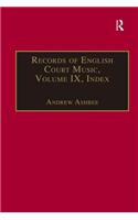 Records of English Court Music
