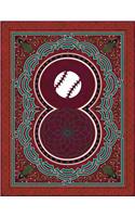 Monogram Baseball Sketchbook: Blank Art Pad Notebook Journal