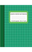 Graph Notebook 1/2 inch Squares