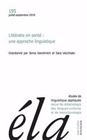 Etudes de Linguistique Appliquee - N3/2019